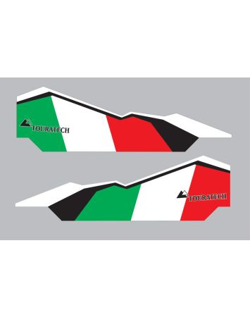 ZEGA Pro/ZEGA Pro2 Koffer Aufkleber Länderflagge *Italien* Lieferumfang: 2 Teile (Links und Rechts)