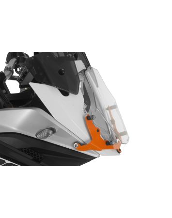 Scheinwerferschutz Makrolon mit Schnellverschluss, orange, für KTM 1050, 1090, 1190 Adventure/ R, 1290 Super Adventure *OFFROAD USE ONLY*