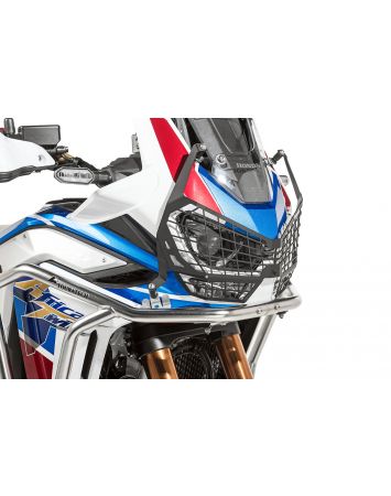 Scheinwerferschutz schwarz mit Schnellverschluss für Honda CRF1100L Adventure Sports "OFFROAD USE ONLY"