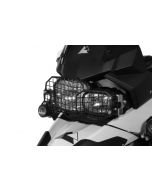 Scheinwerferschutz Edelstahl schwarz mit Schnellverschluss für BMW F650GS(Twin)/F700GS/F800GS/F800GS Adventure *OFFROAD USE ONLY*