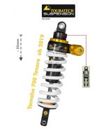 Touratech Suspension Tieferlegung -35mm Yamaha 700 Tenere ab 2019 Typ Explore HP/PDS