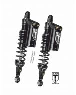 01-660-5811-0 BLACK-T Twin-Shock Set Stage3 with reservoir for Harley Davidson FLH / FLTR Road Glide / Road King / Street Glide 2015-2020 (length 12 inch)