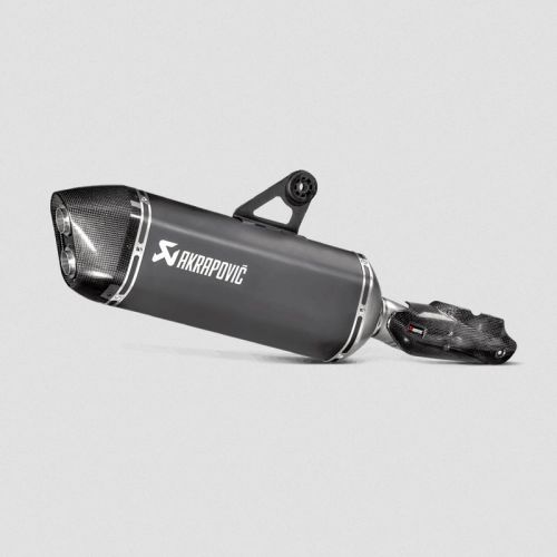 01-045-5853-0 Exhaust Akrapovic slip-on, Titan, black for BMW R1200GS (LC) / R1200GS Adventure (LC) from 2017