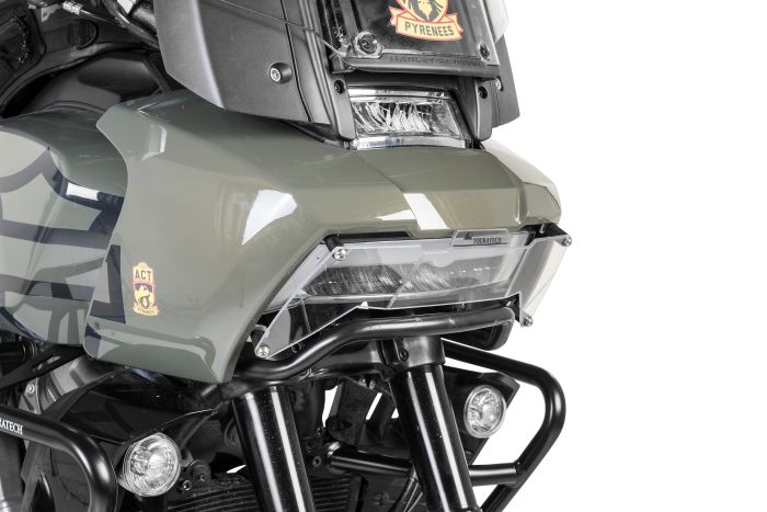 01-440-5090-0 Headlight protector Makrolon with quick release fastener for Harley-Davidson RA1250 Pan America 