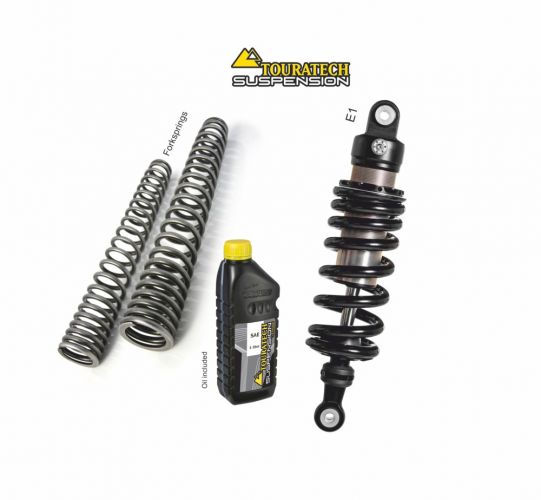 01-300-5840-0 Touratech Suspension lowering fork springs and E1 shock -50mm for BMW G310GS 2017-2023