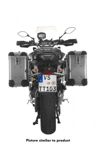 01-630-5750-0 ZEGA Pro aluminium pannier system 31/31 litres with stainless steel rack black for Yamaha MT-09 Tracer (2015-2017)