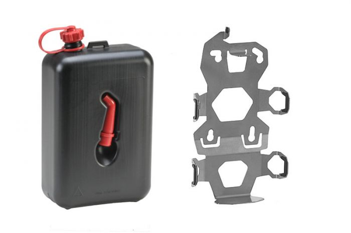 01-050-3425-0 ZEGA Pro2 accessory holder set, canister holder incl. oil canister Touratech 2 litres