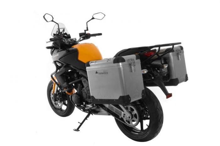 01-408-5770-0 ZEGA Pro aluminium pannier system 45/45 liter with steel rack black for Kawasaki Versys 650 (2010-2014)