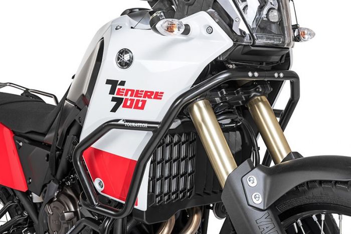 01-632-5163-0 Stainless steel fairing crash bar, black Yamaha Tenere 700