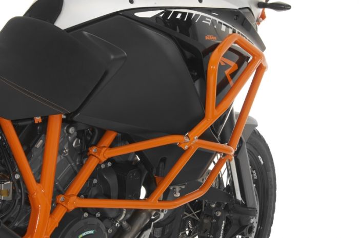 01-371-5161-0 Crash bar extension for KTM 1050 Adventure/ 1090 Adventure/ 1190 Adventure/ 1190 Adventure R for original KTM crash bars, orange