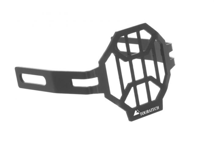 01-048-5468-0 Headlight protector for LED auxiliary headlight; anodised black aluminium for 01-048-5482/5484-0 *OFFROAD USE ONLY*