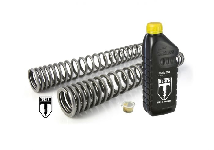 01-660-5851-0 BLACK-T fork springs progressive Stage1 for Harley Davidson FLH (T/X) / FLTR (X/U) Streetglide / Roadglide / CVO  2017-2023