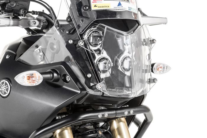 01-632-5090-0 Headlight protector makrolon with quick release fastener for Yamaha Tenere 700 *OFFROAD USE ONLY*