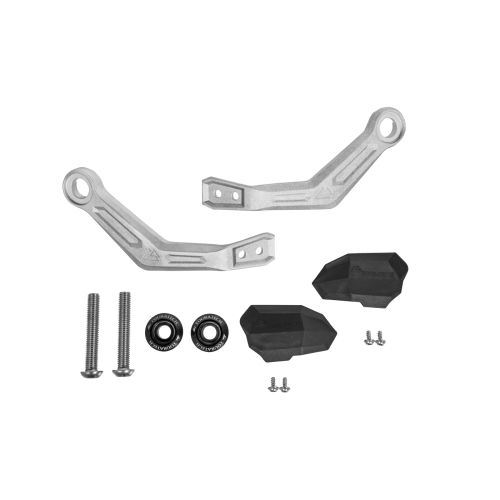 01-037-5655-0 Handprotektoren DEFENSA Leverguard, silber,  fuer BMW  R1250GS/ Adventure, R1200GS (LC)/ Adventure (LC)