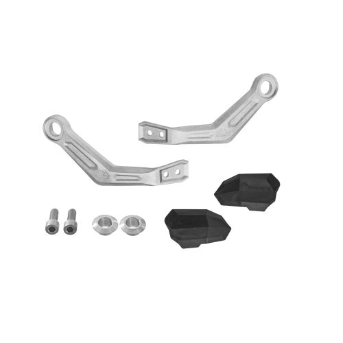 01-632-5655-0 Handprotektoren DEFENSA Leverguard, silber, Yamaha Tenere 700 / World Raid