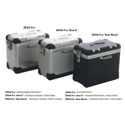 01-630-5760-0 ZEGA Pro Koffersystem 38/38 Liter mit Edelstahlträger schwarz für Yamaha MT-09 Tracer (2015-2017)