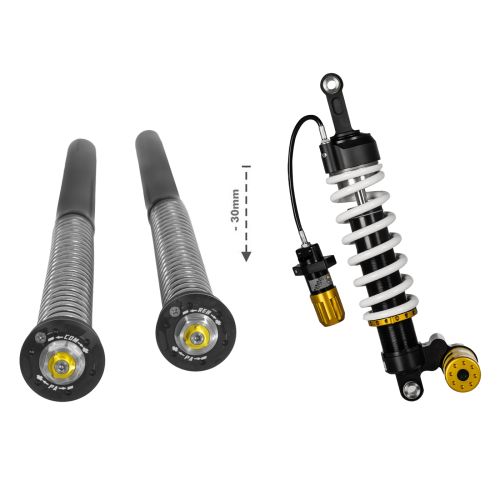 01-034-5898-0 Touratech Suspension Tieferlegung SET um -30mm Cartridge Kit und Federbein Typ Extreme2 fuer BMW R12 G/S (2025-)