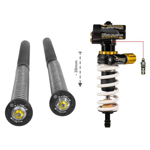 01-372-5877-0 Tieferlegung Set um -30mm Cartridge und Federbein Typ Extreme für KTM 790/890 Adventure R (2019-)