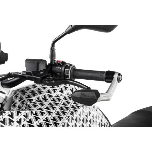 01-037-5655-0 Handprotektoren DEFENSA Leverguard, silber,  fuer BMW  R1250GS/ Adventure, R1200GS (LC)/ Adventure (LC)