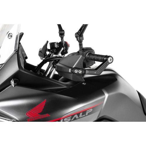 01-401-5661-0 Handprotektoren DEFENSA Expedition, schwarz, Honda XL750 Transalp