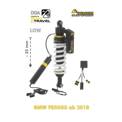 01-082-5865-0 Touratech Suspension Tieferlegung Federbein -25mm fuer BMW F850 GS (2018-2023), DDA / Plug & Travel