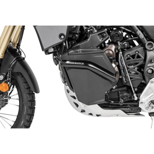 01-632-5168-0 Werkzeugbox mit Motorsturzbuegel - Nachruestsatz - linke Seite, Edelstahl, schwarz fuer Yamaha Tenere 700 (-2024)