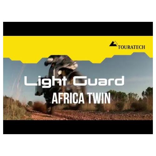 01-402-5095-0 Scheinwerferschutz Aluminium, schwarz, mit Schnellverschluss, fuer Honda CRF1000L Africa Twin/ CRF1000L Adventure Sports  *OFFROAD USE ONLY*