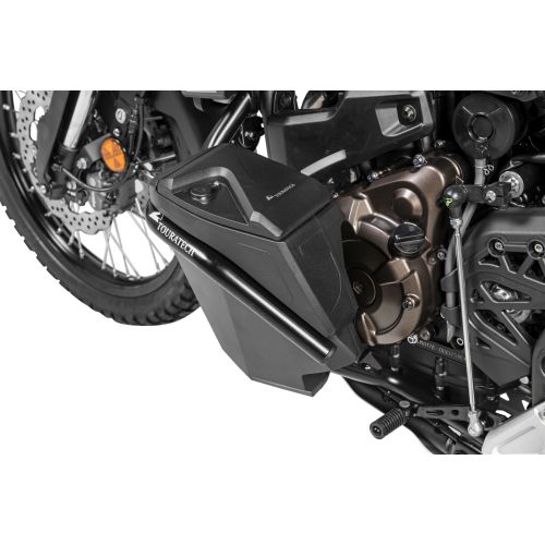 01-632-5168-0 Werkzeugbox mit Motorsturzbuegel - Nachruestsatz - linke Seite, Edelstahl, schwarz fuer Yamaha Tenere 700 (-2024)