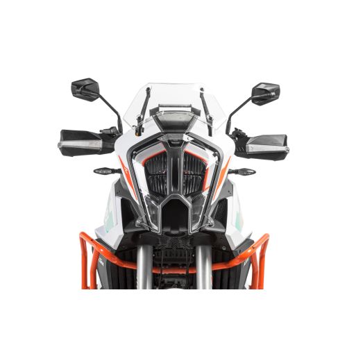 01-373-5090-0 Scheinwerferschutz Makrolon mit Schnellverschluss fuer KTM 1290 Super Adventure S/R ab 2021 *OFFROAD USE ONLY*