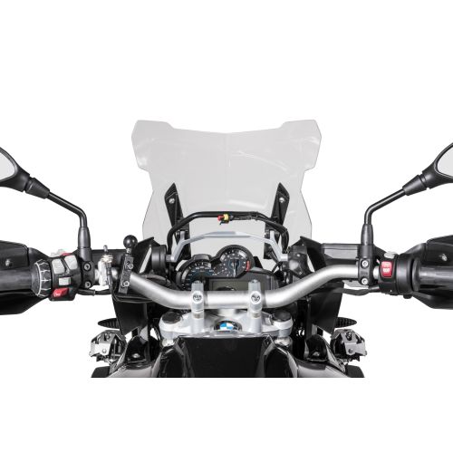 LYBH Windschutzscheibe Für BMW R1200/R1250 GS Adventure - Windabweiser, Schwarz