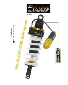 Touratech Suspension Tieferlegung (-40mm) für Honda CRF1000L Adventure Sports (2018-) Typ Level2