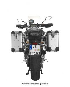 ZEGA Pro Koffersystem "And-S" 31/31 Liter mit Edelstahlträger schwarz für Yamaha MT-09 Tracer (2015-2017)